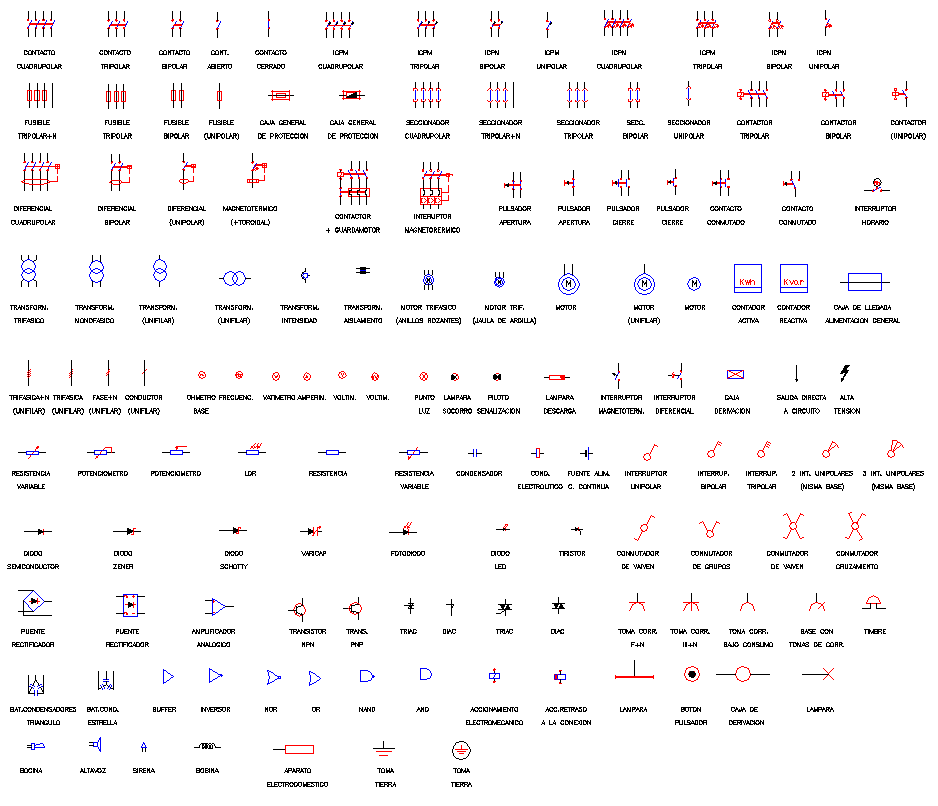 Electronic symbol dwg