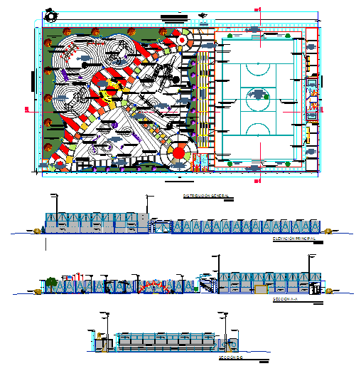 Sport Ground & Play Ground Lay-out & other Design 