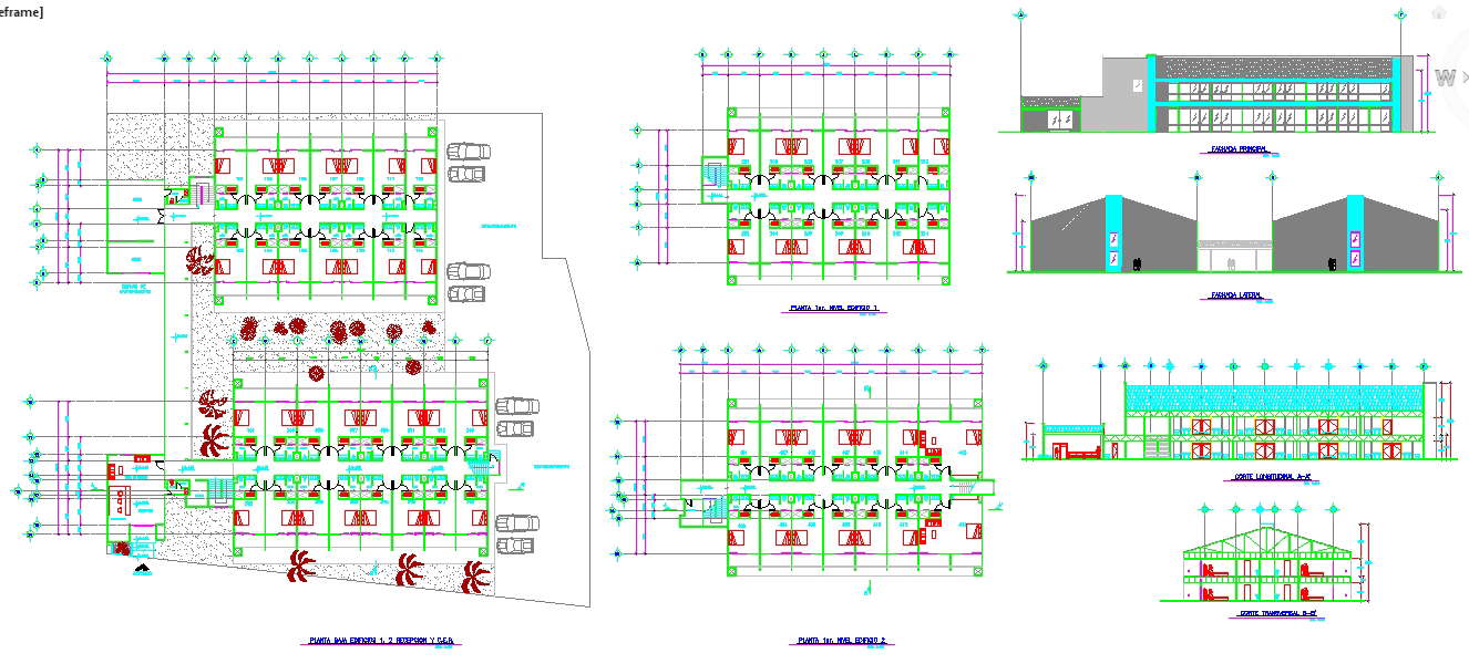 Large and Modern Hotel plan