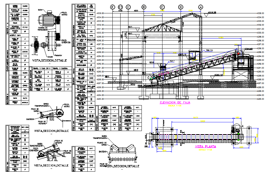 Conveyor Belt DWG file