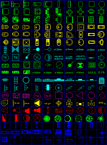 2d Cad Blocks are given in this cad file. Download this cad file now.
