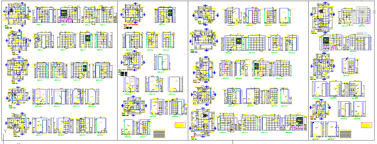 Bath room detail plan