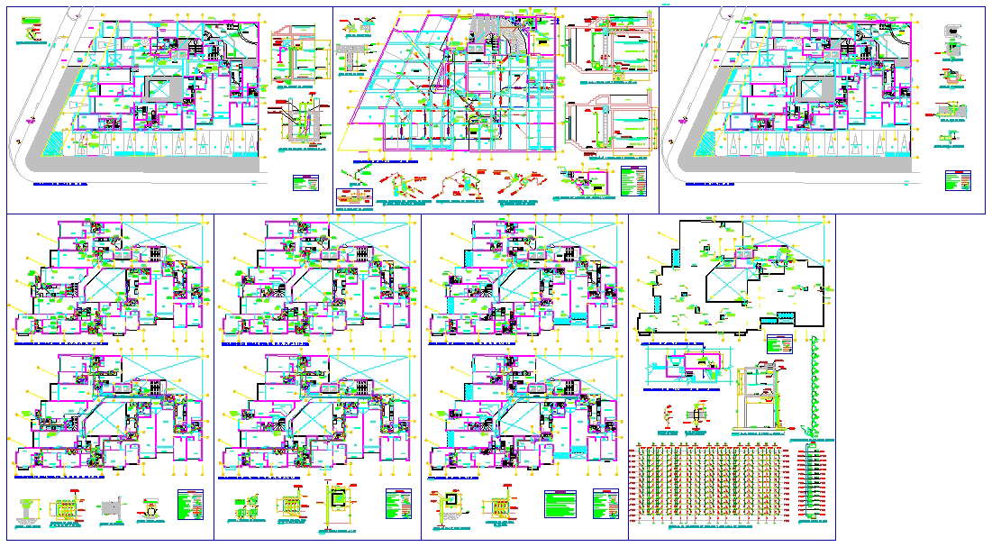 Modern Hotel Plan Detail