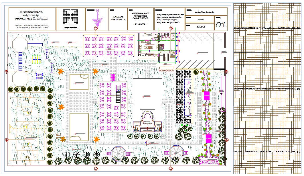 Restaurant Lay-out plan 