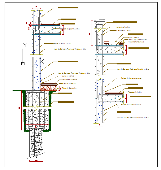 Pile Foundation details DWG file