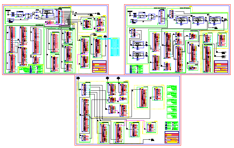 Line diagram for office building