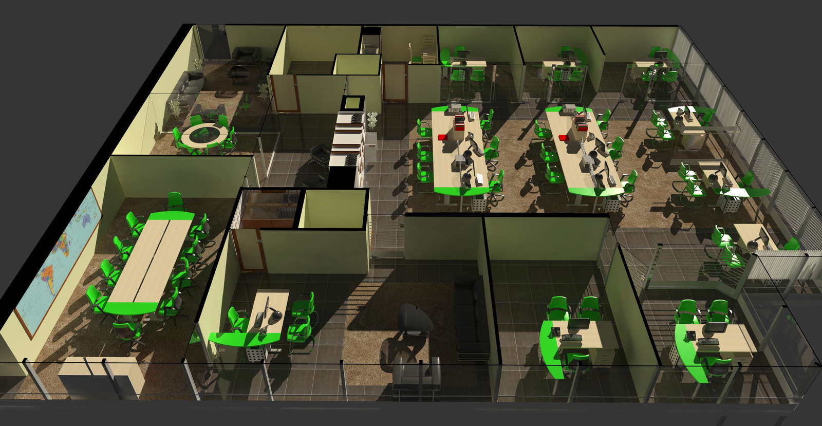 3D Corporate Building Design with Modern Architecture