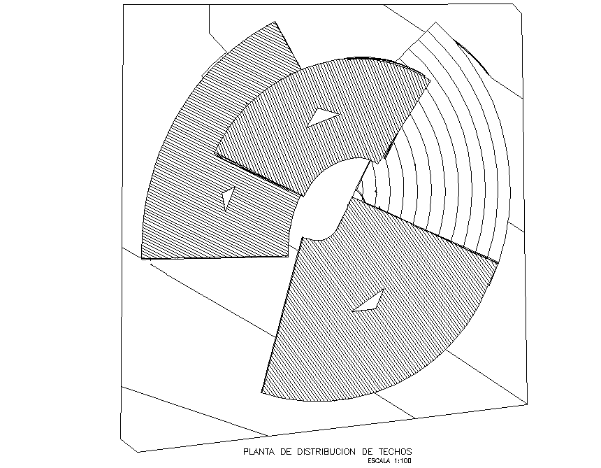 A building of three levels plans detail dwg file