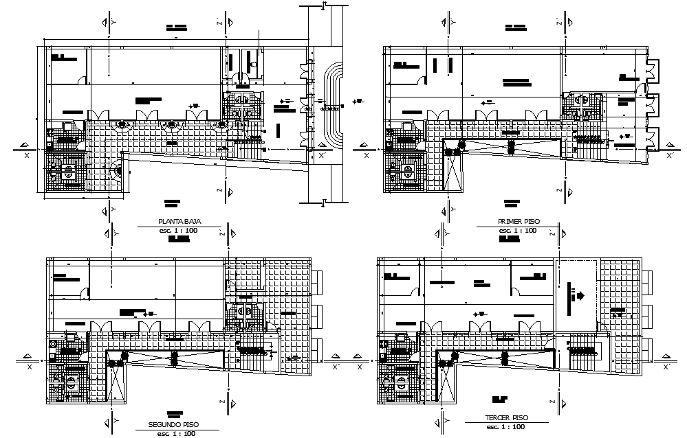 A public administration building detail dwg file