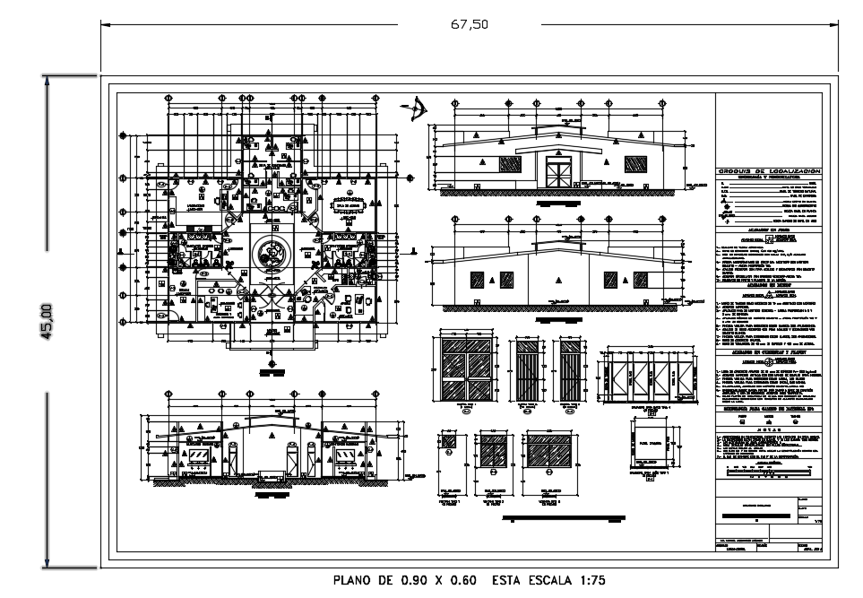 Administration Building dwg file