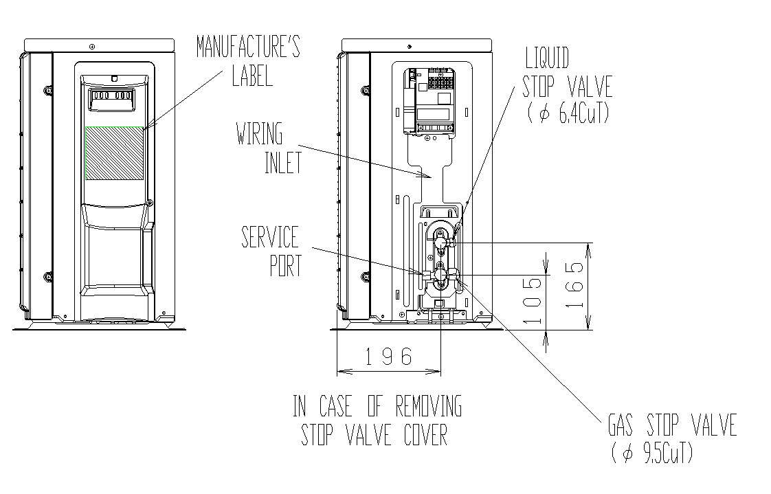 Air conditioning system in detail AutoCAD 2D drawing, CAD file, dwg file