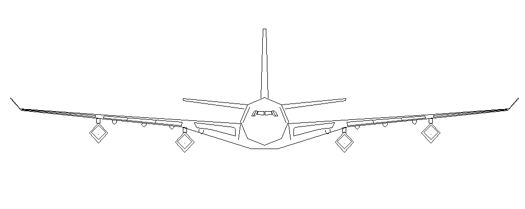 Aircraft front view details