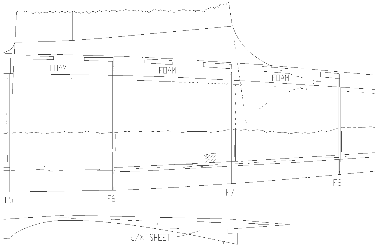Airplane micro part design DWG AutoCAD drawing