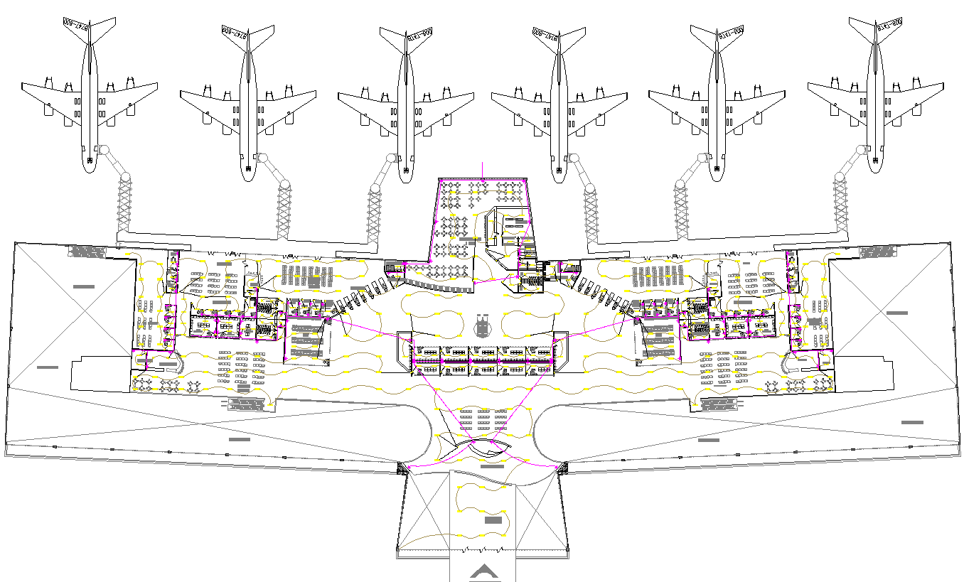 Airport Project detail dwg file