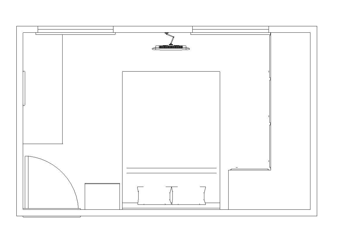 Alex bedroom plan cad drawing details dwg file