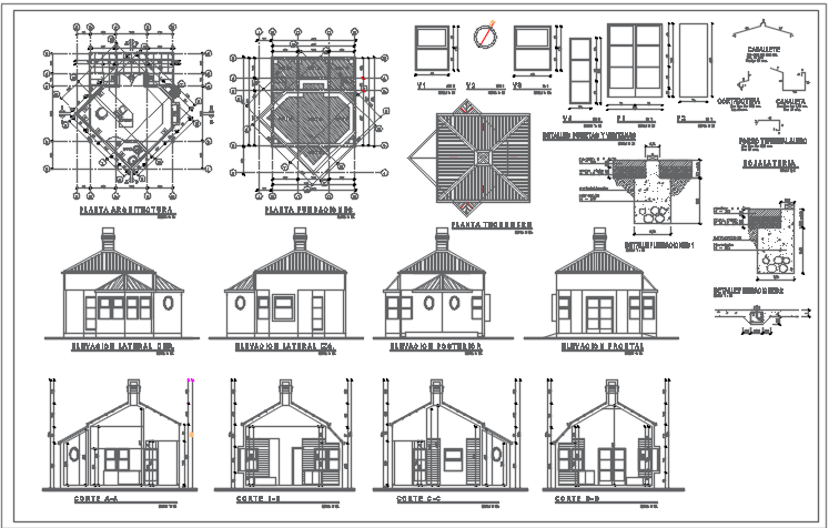 All detail plan view dwg file
