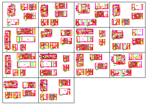 All type of kitchen details drawing