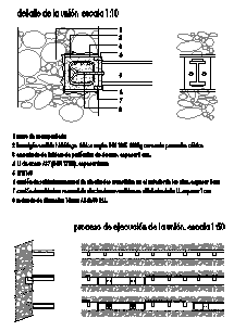 Anchoring of steel structure to masonry wall design drawing