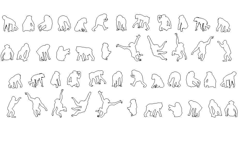 Animal blocks design drawing 