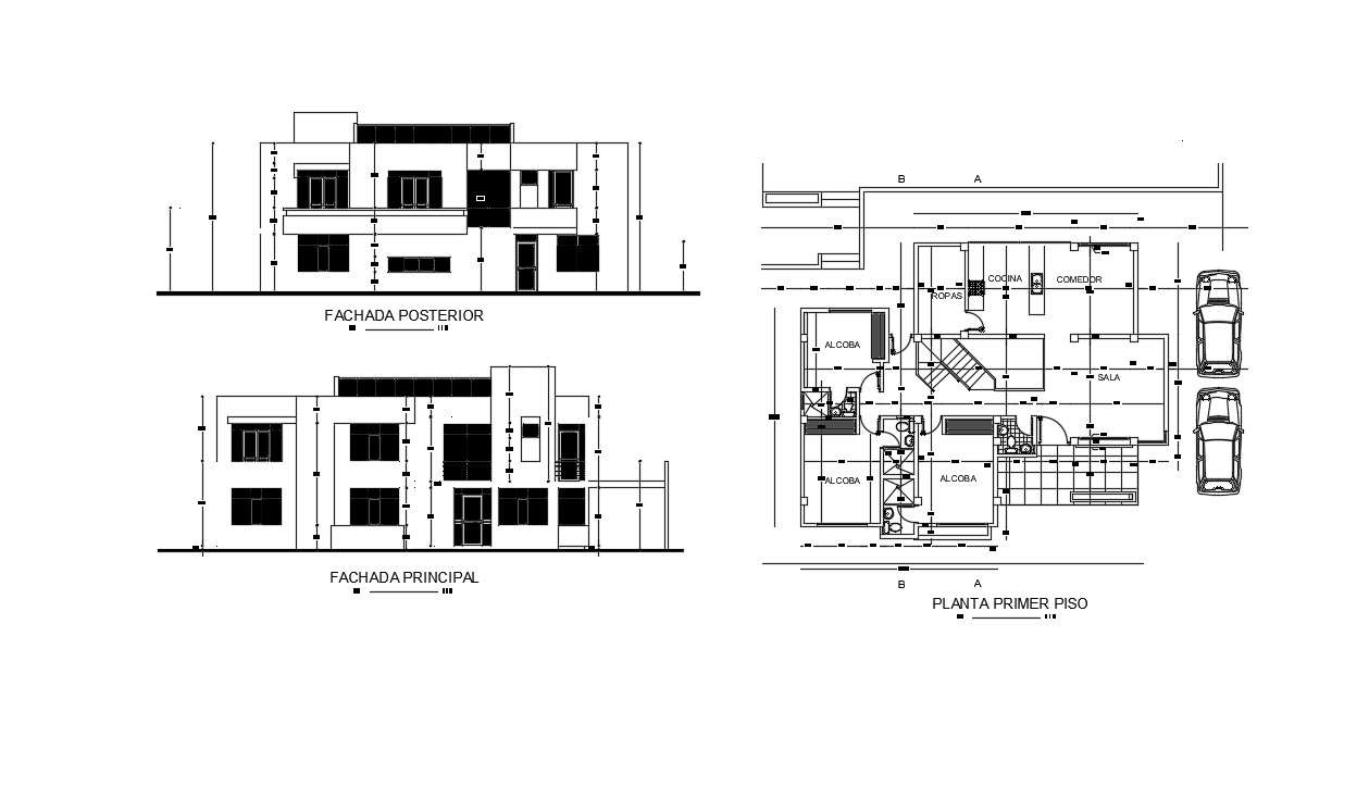 Apartment Building Plans In DWG File