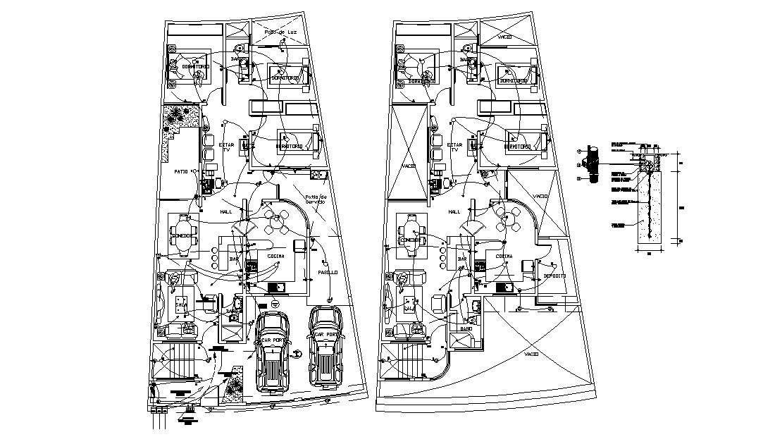 Apartment Electrical layout Design Plan 