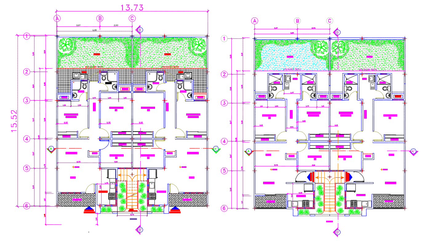 Apartment Layout Plan AutoCAD  File