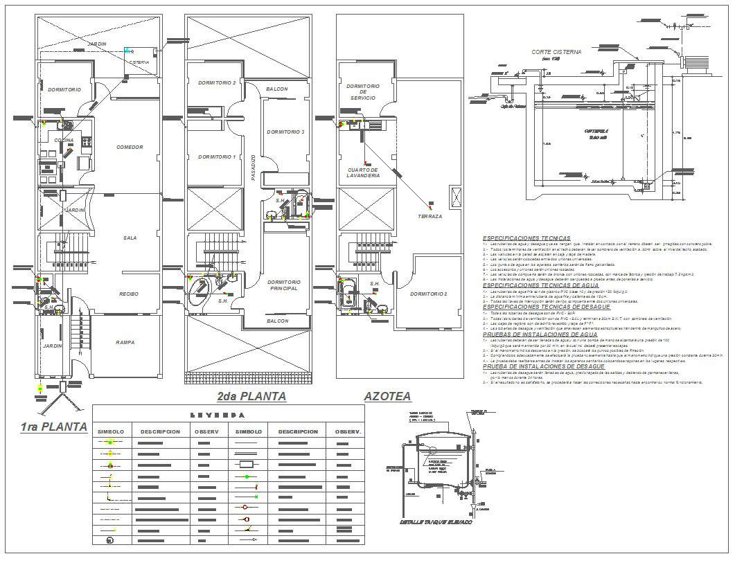 Apartment architecture plan and detail 