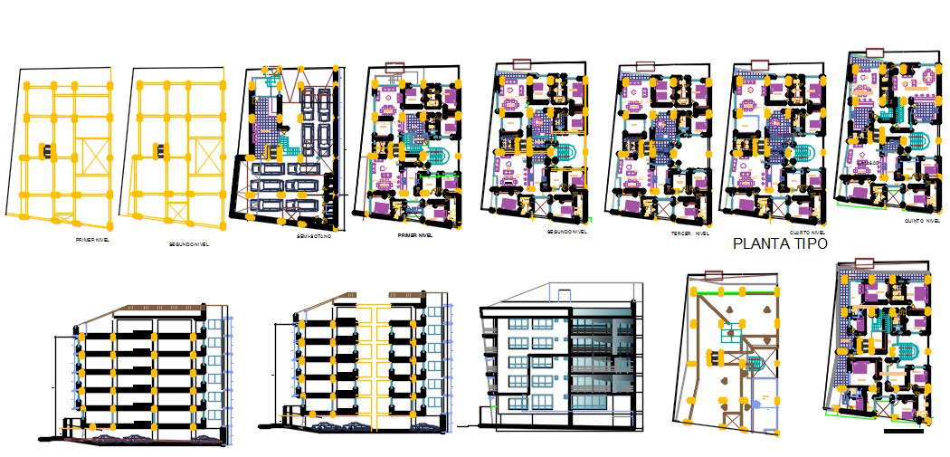 Apartment building housing