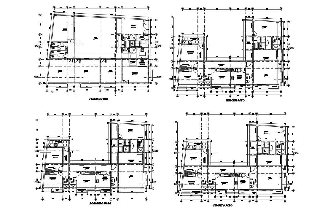 Apartment design with detail dimension in dwg file 