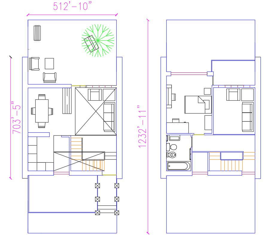Apartment plan dwg 