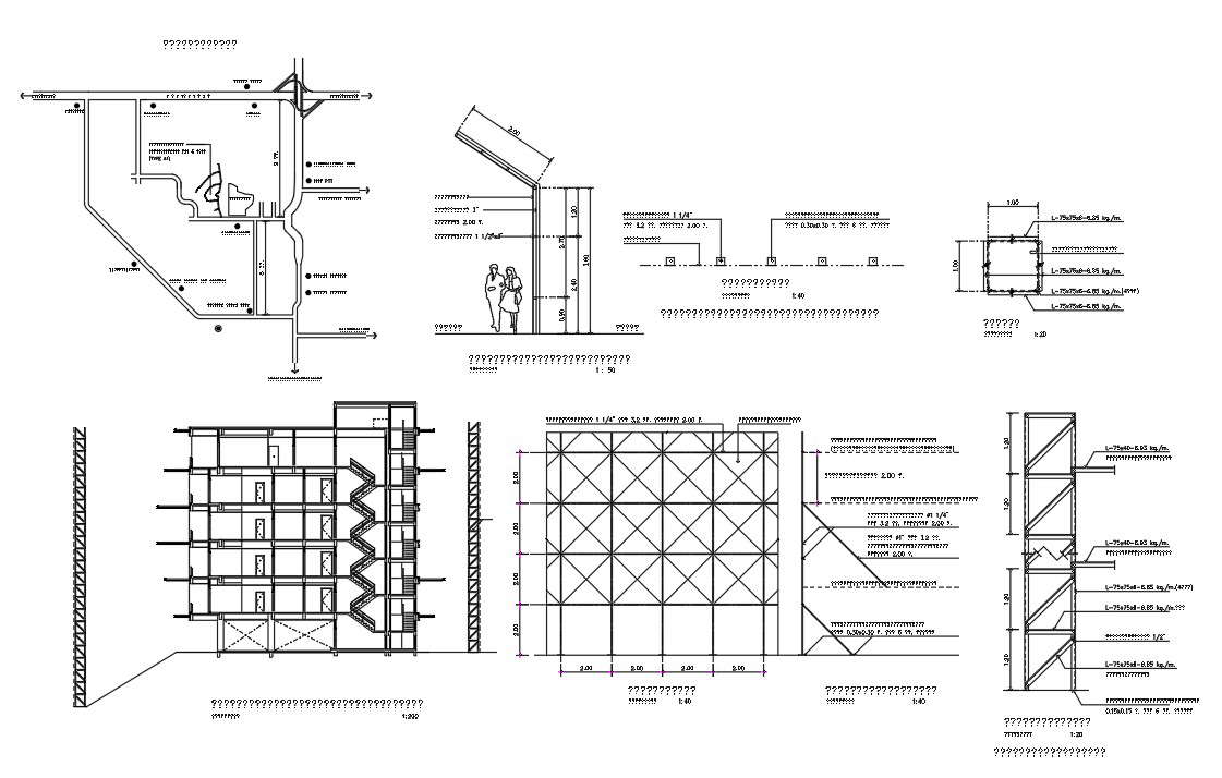 Apartment Building Content Drawing Free DWG File