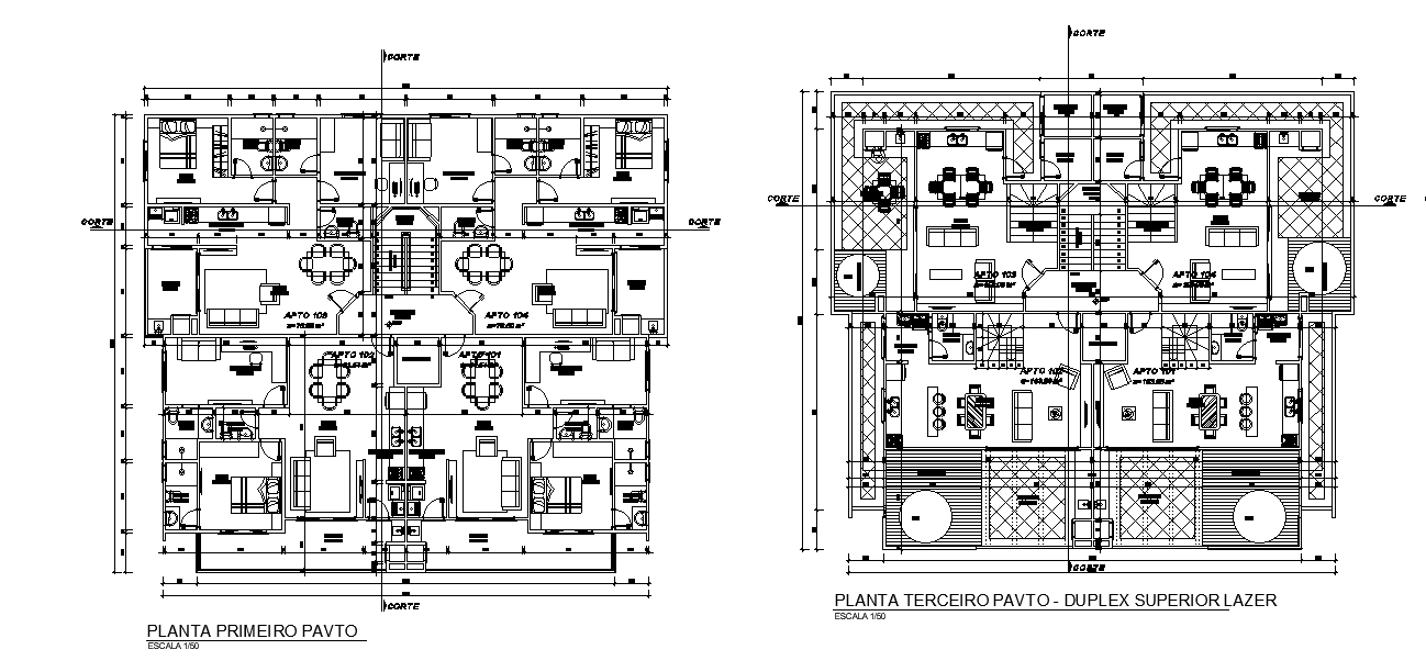 Apartment Plan With Home Office layout Plan CAD Drawing DWG File