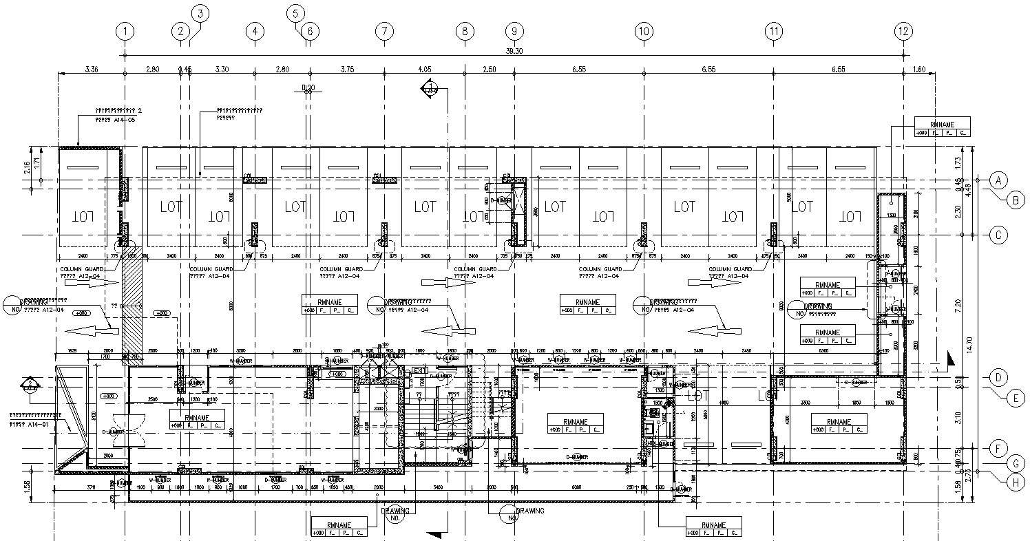 Apartment bathroom layout cad blocks in AutoCAD, Dwg file.