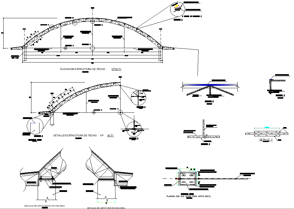 Arc Steel structural framing detail dwg file