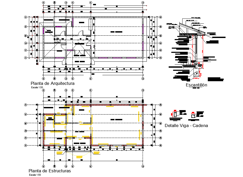 Architect and structural house plan layout file