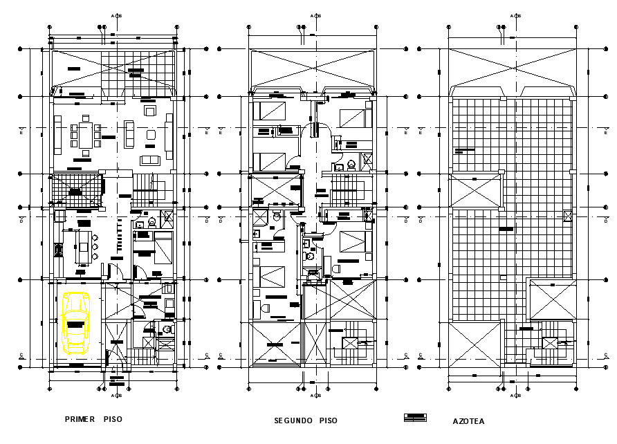 Architect house plan autocad file