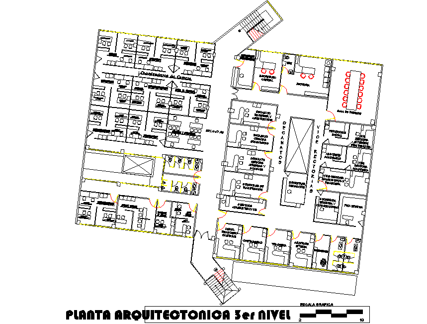 Architect plan universal detail dwg file