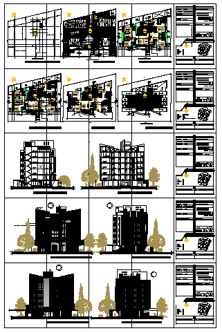 Architectural  Residential building design drawing