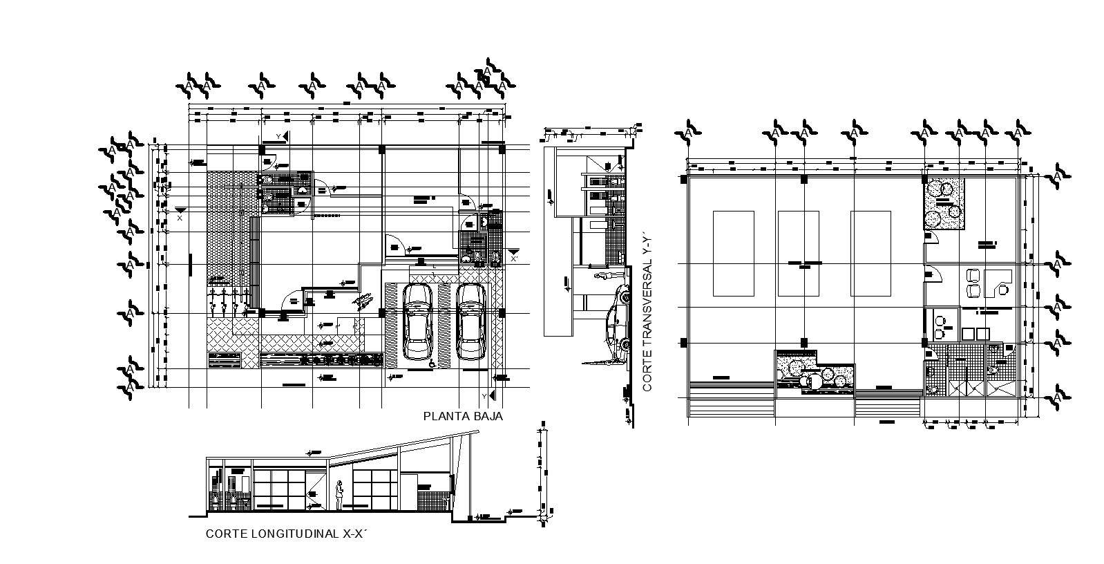 House Section Plan In AutoCAD File