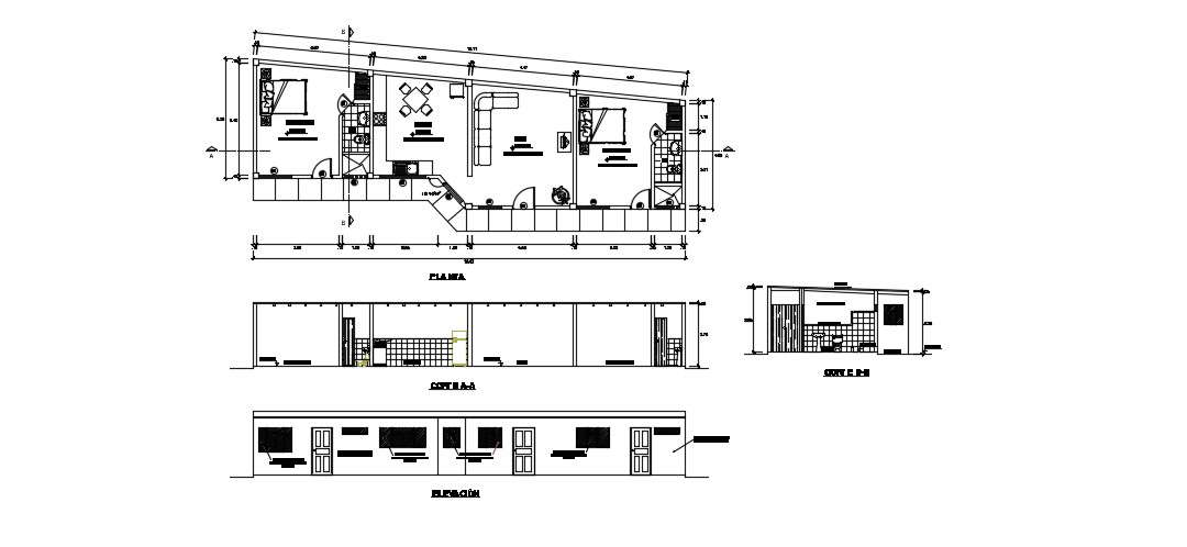 Architectural House Plan In DWG File
