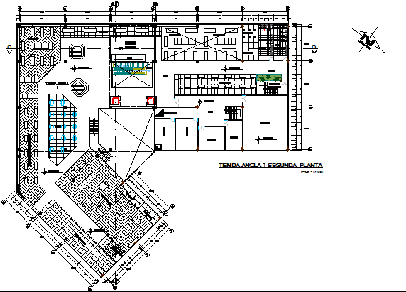 Architectural layout plan of building