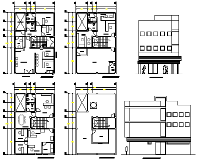 Architectural offices design drawing