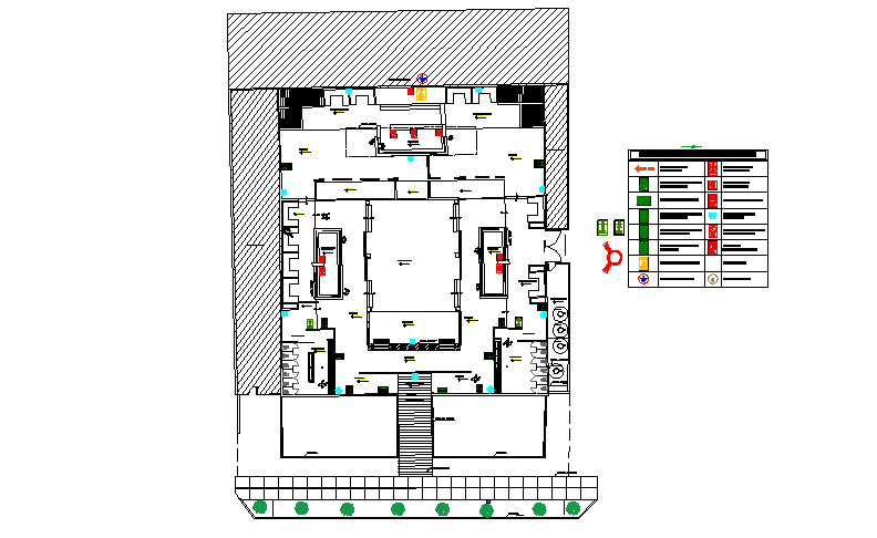 Architectural plan dwg file