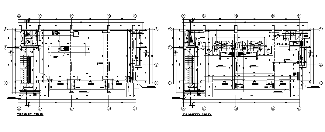 Architectural plan dwg file