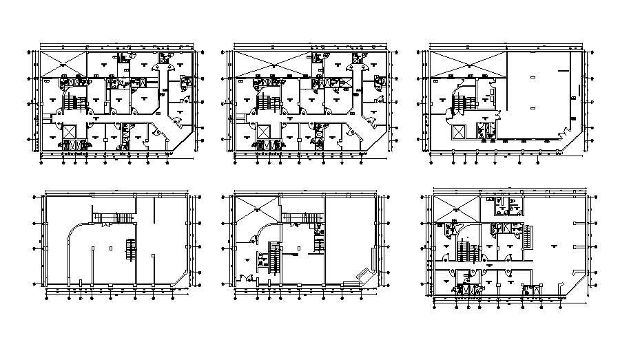 Hostel Design Plans In AutoCAD File