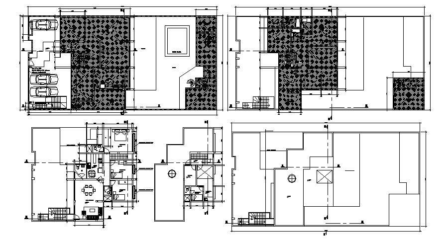 House Design Architecture Plan In DWG File