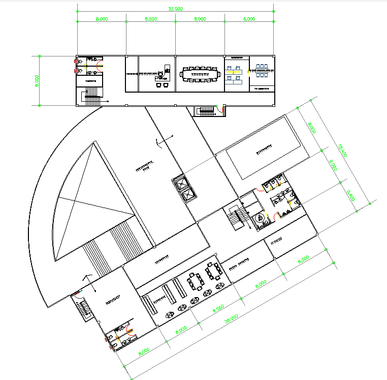 Architectural Design of Hotel Layout Plan in AutoCAD DWG File