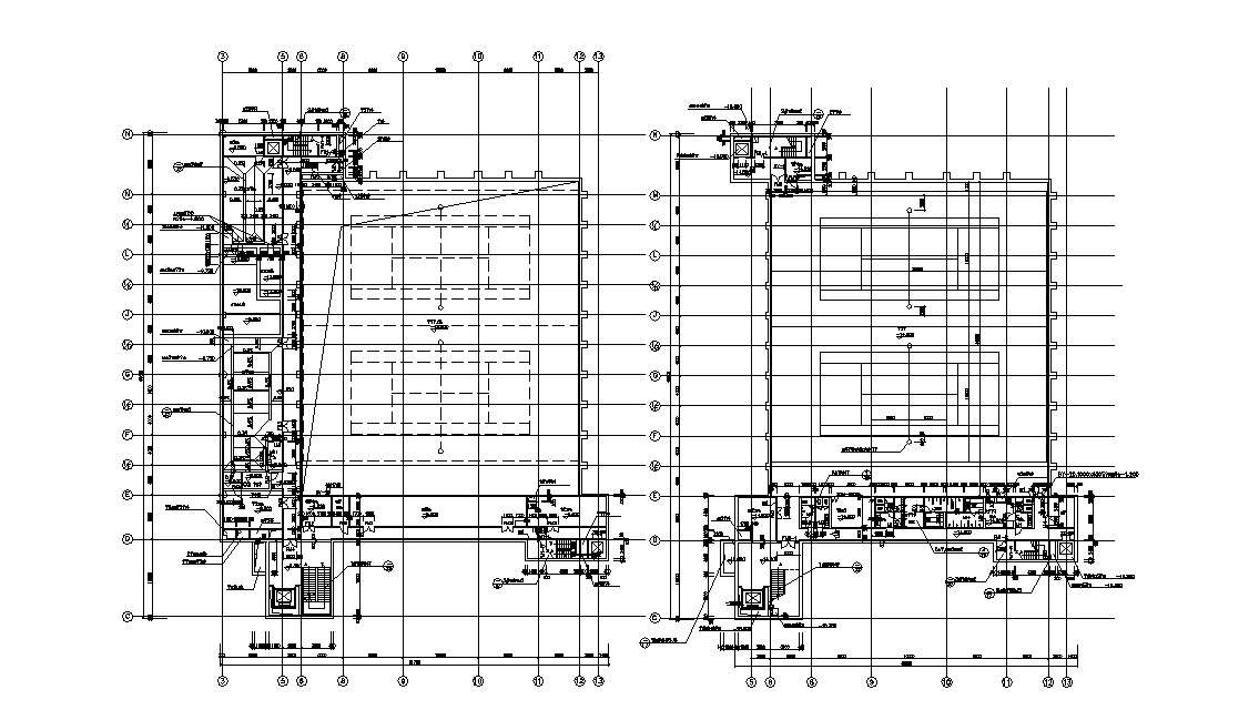Architecture Building AutoCAD Drawing