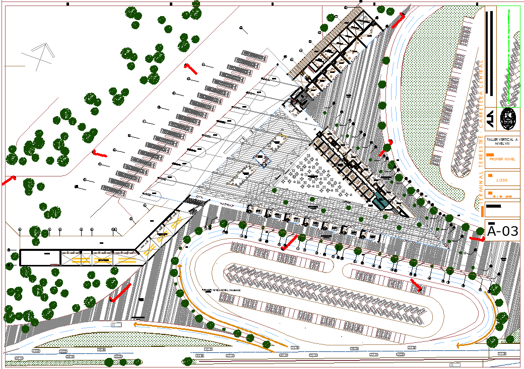 Architecture Resort Project dwg file