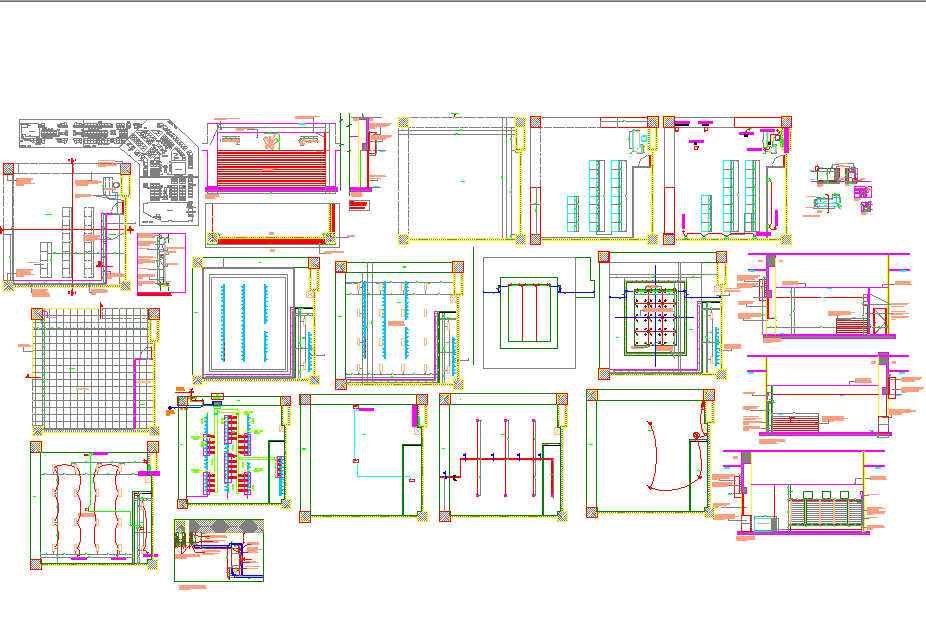 Architecture design plan for shop 
